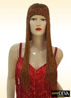 Beaded Fringe Wig - Parrucca Bronzo