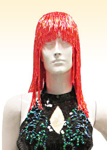 Beaded Fringe Wig - Parrucca Frangia