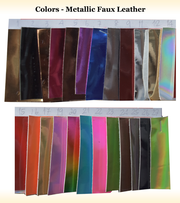  Colors –  Metallic Faux Leather