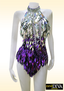 Diva Sequin Leotard - Justaucorps Paillettes