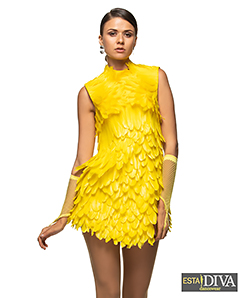 Feather Fashion Outfit - Ave Yello