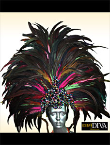 Showgirl Samba Headdress - Coiffe Plume