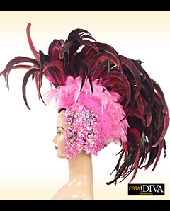 Feather Headdress - Showgirl Mohawk