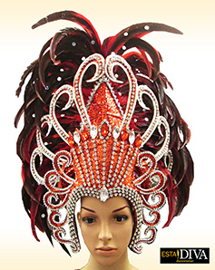 Feather Headdress - Crystal Pluma