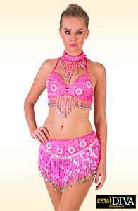 Latin Two-Piece - Franja Fucsia