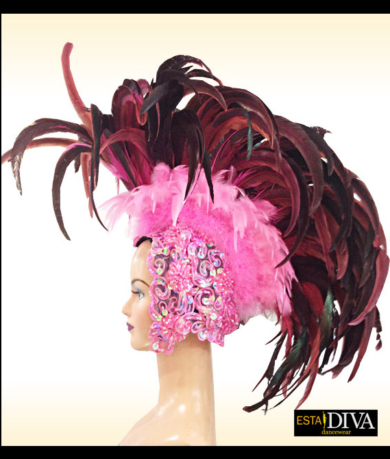 Feather Headdress - Showgirl Mohawk