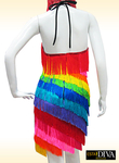 Fringe Dress - Rainbow