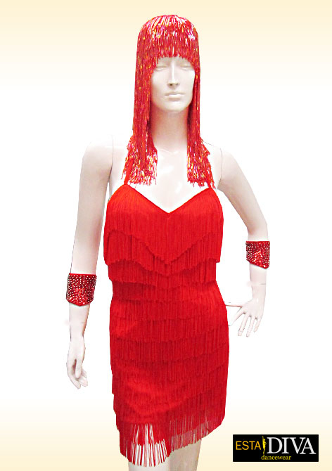 Latin Fringe Dress - Fina Latina