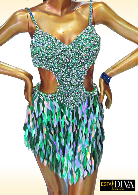 Latin Sequin Dress - Macla Brillar