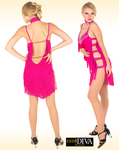 Latin Dance Dress - Fucsia Furia