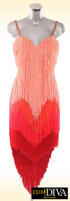 Latin Fringe Dress - Frangia Abito