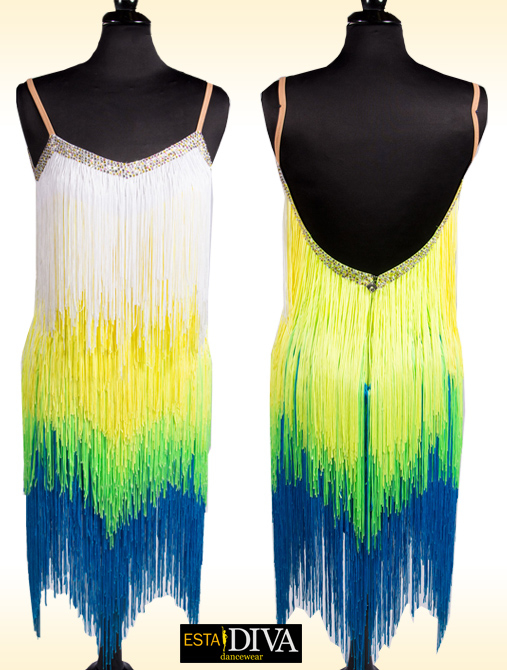 Latin Fringe Dress - Vestido Franja