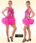 Latin Dance Dress - Robe Fuchsia