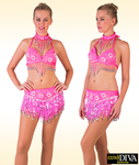 Latin Two-Piece -  Franja Fucsia