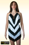 Latin Fringe Dress - Frangia Bianconera