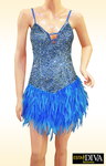 Samba Feather Dress - Pluma Sky