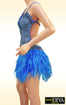 Samba Feather Dress - Pluma Sky