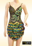 Latin Sequin Dress -  Peacock Latina