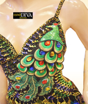 Latin Sequin Dress -  Peacock Latina