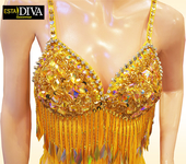 Diva Singer Dress - Abito Danza Oro