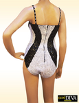 Sequin Leotard - Bianco Nero