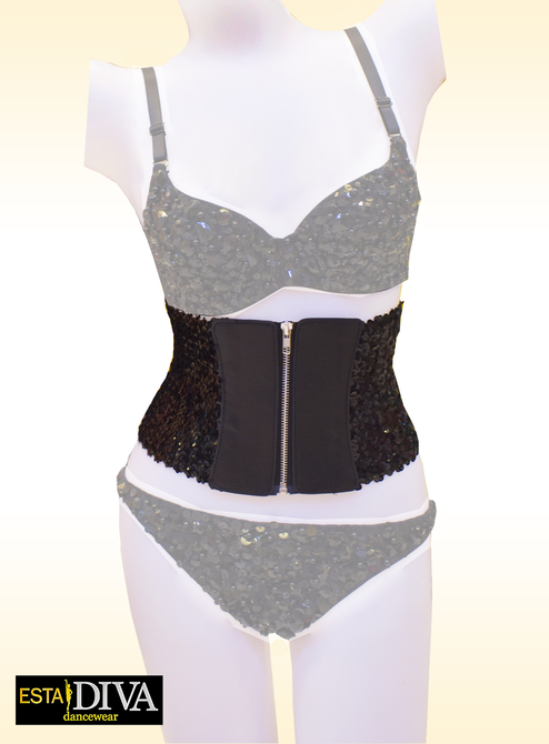 Diva Singer Waist Corset - Corsetto Nero