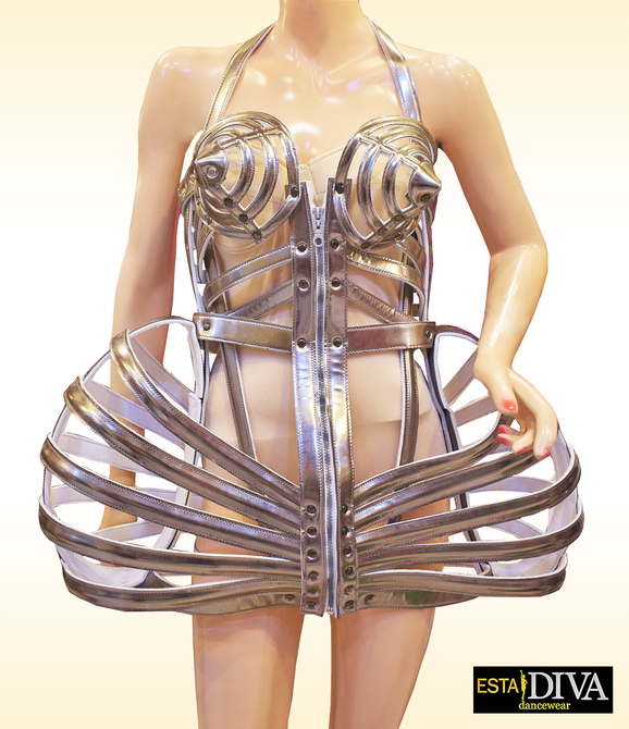 Leather Cage Dress - Robe Cage