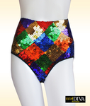 Sequin Hot Pants - Paetê