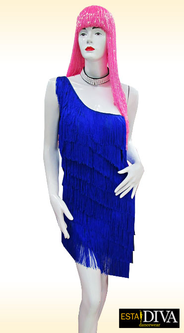 Latin Fringe Dress -  Azzurra  Frangia