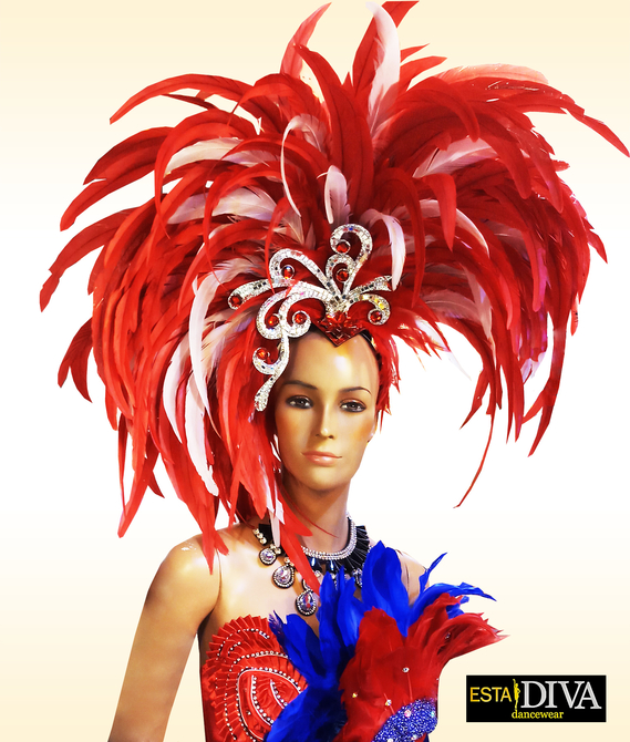 Feather Headdress - Roja Pluma