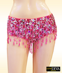 Glitter Beads Hot Pants - Brillo Franja