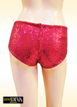 Glitter Beads Hot Pants - Brillo Franja