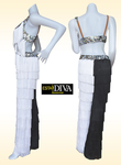 Fringe Pants Costume - Pachanga Noir Blanche