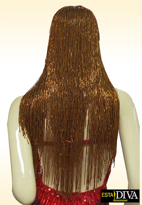 Beaded Fringe Wig Parrucca Bronzo beaded fringe wig 6