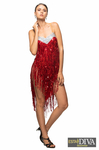 Latin Fringe Dress – Abito Rosso