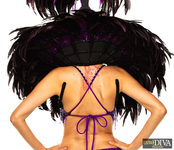 Feather Backpieces - Pluma Lila