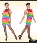 Fransenkleid - Latin Rainbow