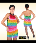 Fransenkleid - Latin Rainbow