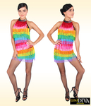 Fransenkleid - Latin Rainbow