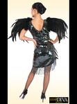 Feather Dress - Ave de la Noche