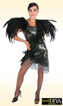 Feather Dress - Ave de la Noche