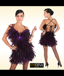 Latin Feather Dress - Pluma la Diva