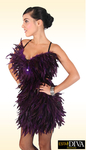 Latin Feather Dress - Pluma la Diva