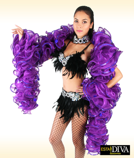 Organza Boa - Ruffle Boa Lined