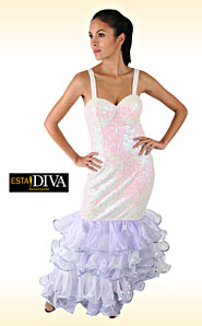 Diva Dress - Cielo Blanco