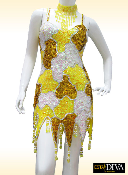 Latin Sequin Dress - Franja Brillar [sequin-dress-66] - €155.00 - ESTA ...