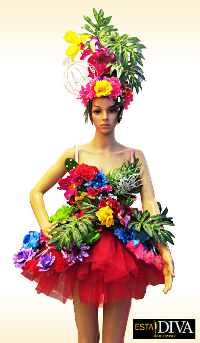 Flower Costume Set - Robe Fleur [flower-dress-2] - €390.00 - ESTA DIVA ...