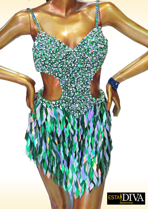 Latin Sequin Dress - Macla Brillar [sequin-beads-dress-33] - €155.00 ...